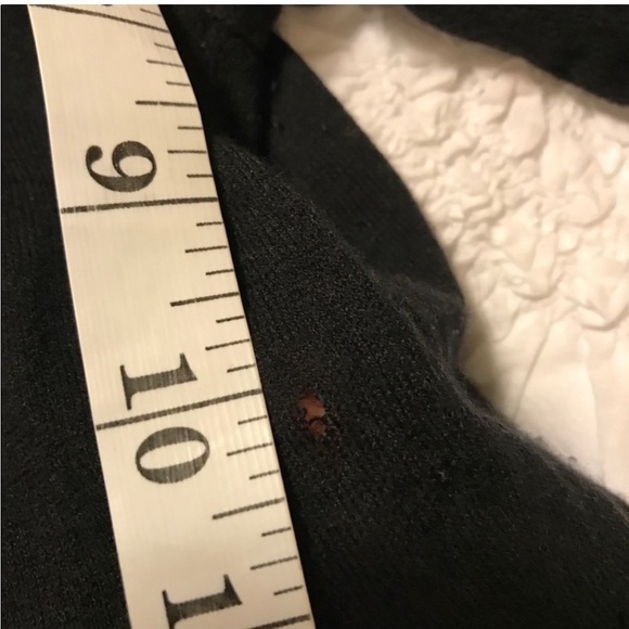 Free People Black Knit V Neck Tunic Sweater Dress Cashmere - Picture 7 of 11